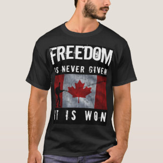 Freedom Canadian T-Shirt design.