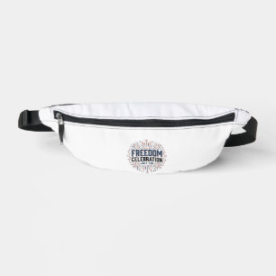 Freedom Celebration July 4th Patriotic Shirt Desig Bum Bags