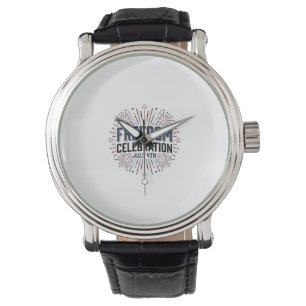 Freedom Celebration July 4th Patriotic Shirt Desig Watch