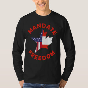 Freedom Convoy 2022 American Canadian Flag Mandate T-Shirt