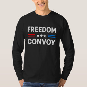 Freedom Convoy 2022 American Flag Canada Flag T-Shirt