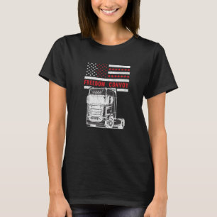 Freedom Convoy 2022 Canadian Support Trucker Maple T-Shirt