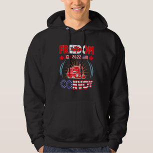 Freedom Convoy 2022 For Truckers American And Cana Hoodie