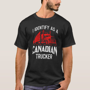 Freedom Convoy 2022 I Identify As Canadian Trucker T-Shirt