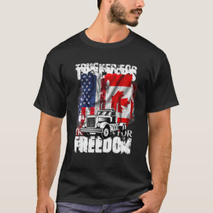 Freedom Convoy 2022 In Support Of Truckers Mandate T-Shirt