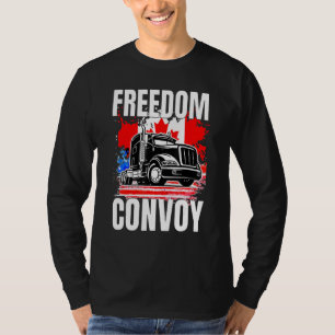 Freedom Convoy 2022 In Support Of Truckers Mandate T-Shirt