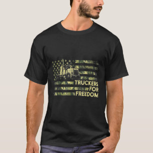 Freedom Convoy 2022 Support Canadian Truckers Flag T-Shirt