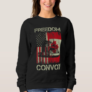 Freedom Convoy 2022 Support Canadian Truckers Mand Sweatshirt