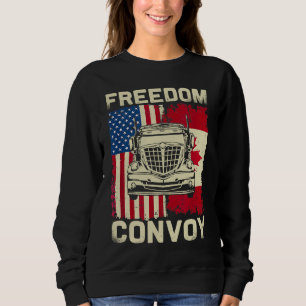Freedom Convoy 2022 Support Canadian Truckers Mand Sweatshirt
