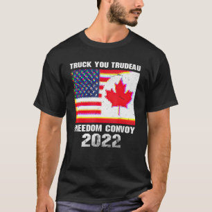 Freedom Convoy 2022 Support Canadian Truckers Mand T-Shirt