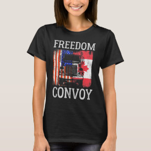 Freedom Convoy 2022 Support Canadian Truckers Mand T-Shirt