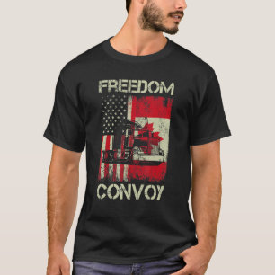 Freedom Convoy 2022 Support Canadian Truckers Mand T-Shirt