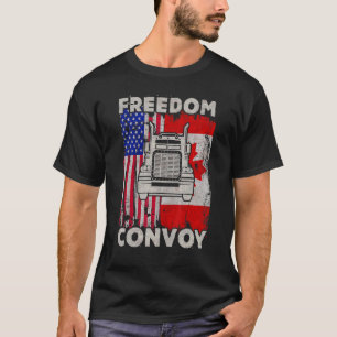 Freedom Convoy 2022 Support Canadian Truckers Mand T-Shirt