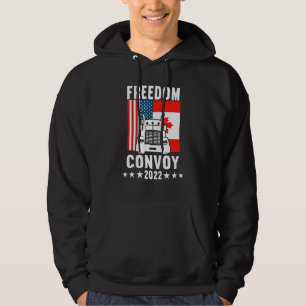 Freedom Convoy 2022 Trucker Driver American Flag C Hoodie