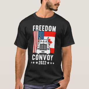 Freedom Convoy 2022 Trucker Driver American Flag C T-Shirt