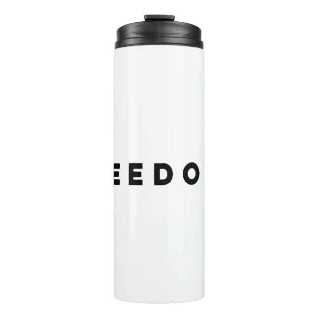 Freedom Costume for Men Women Thermal Tumbler (Front)