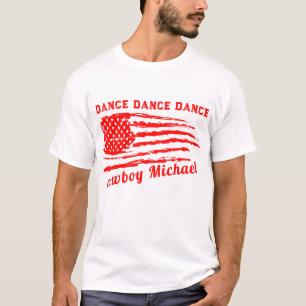 Freedom Country Distressed Red Flag T-Shirt