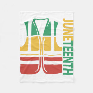 Freedom Day Vest Coworker Swagazon Associate Junet Fleece Blanket