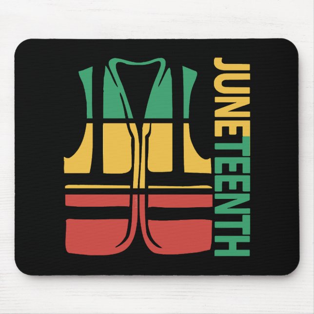 Freedom Day Vest Coworker Swagazon Associate Junet Mouse Pad (Front)