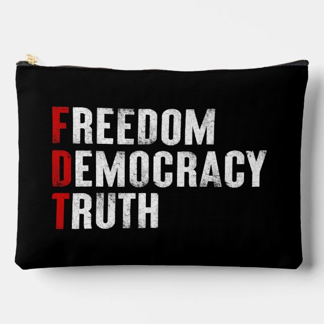 Freedom Democracy Truth Accessory Pouch (Front)