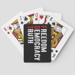 Freedom Democracy Truth Playing Cards