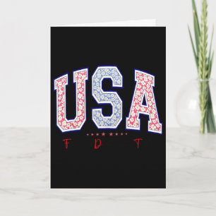 Freedom Democracy Truth Usa Anti-trump 4th Of July Card