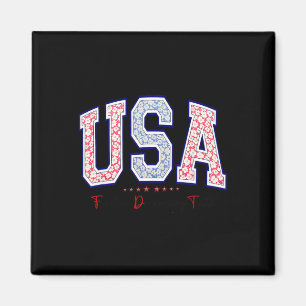 Freedom Democracy Truth Usa Anti-trump 4th Of July Magnet