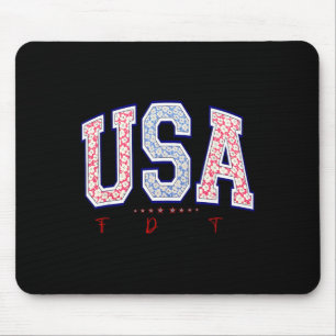 Freedom Democracy Truth Usa Anti-trump 4th Of July Mouse Pad