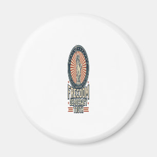 Freedom Democracy Truth Vintage Patriotic Shirt De Magnet