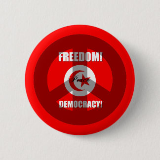 freedom democracy Tunisia 6 Cm Round Badge