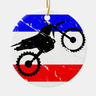 Freedom Dirt-Bike FLAIR Ceramic Tree Decoration