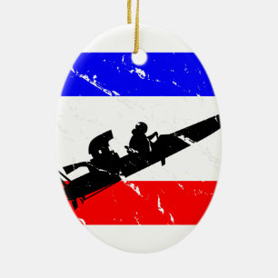 Freedom Drag-Boat FLAIR Ceramic Tree Decoration