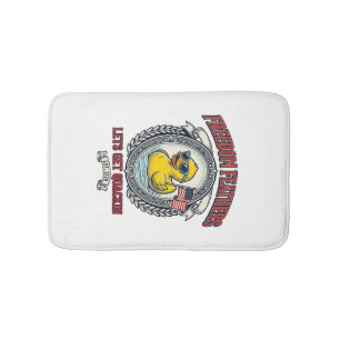 Freedom Duck Vintage Patriotic Humour Bath Mat