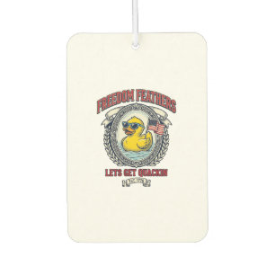 Freedom Duck Vintage Patriotic Humour Car Air Freshener