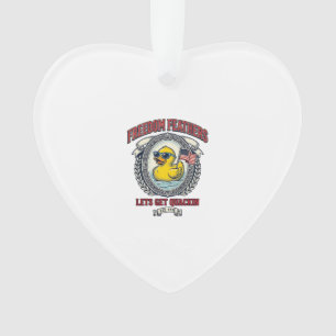 Freedom Duck Vintage Patriotic Humour Ornament
