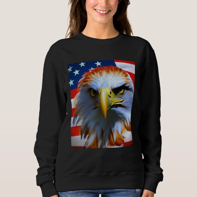 Freedom Eagle 4th Of July American Veteran Sweatshirt (Front)