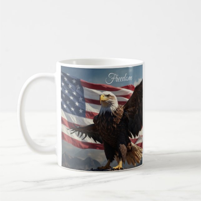 Freedom Eagle  Coffee Mug (Left)