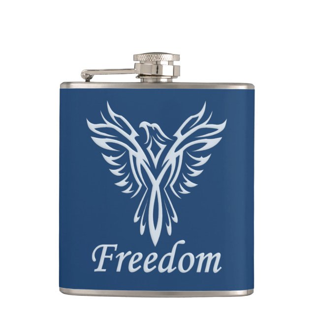 FREEDOM EAGLE custom colour flask (Front)