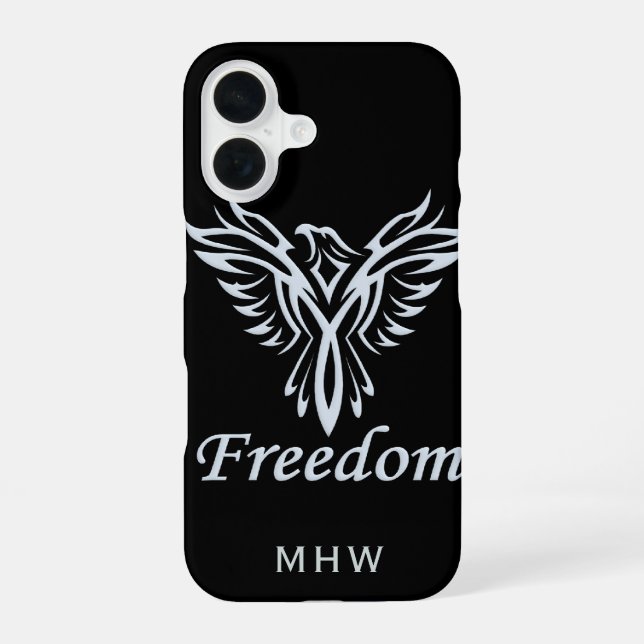 Freedom Eagle custom monogram phone cases (Back)