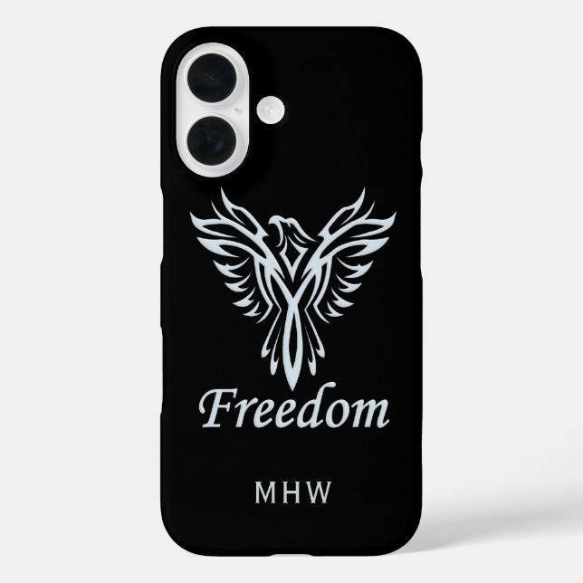 Freedom Eagle custom monogram phone cases (Back)