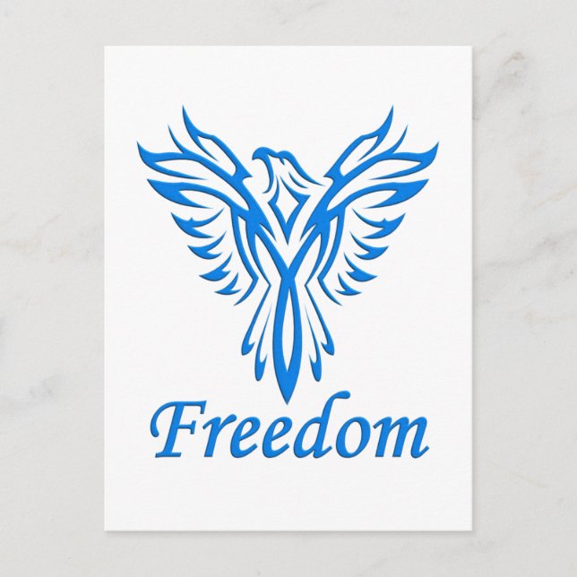 Freedom Eagle postcard, customise Postcard (Front)