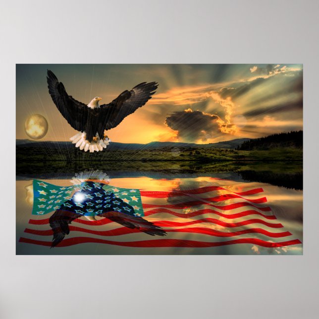 Freedom-Eagle-W-Flag-W-Star-burst-2010 Poster (Front)