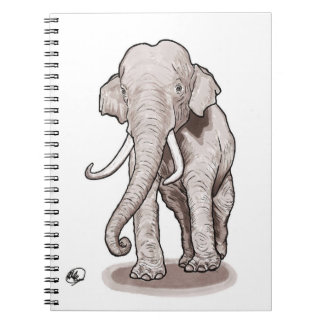 "Freedom Elephant Spiral Notebook" Notebook