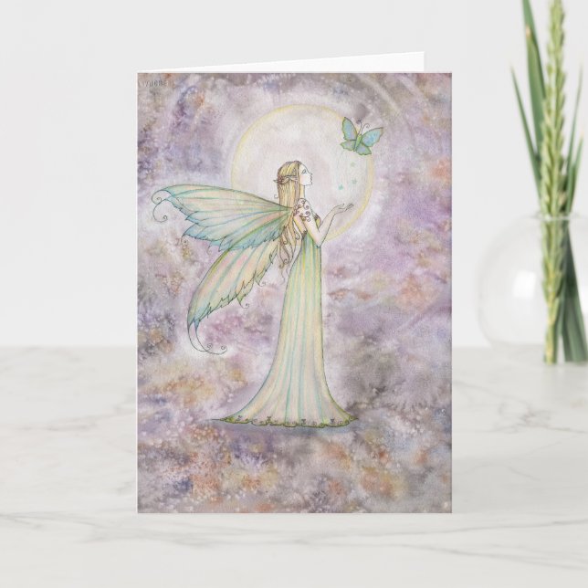 Freedom Fairy and Butterfly Greeting Card (Front)