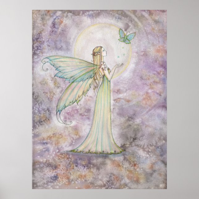 Freedom Fairy and Butterfly Poster Print (Front)