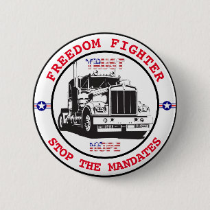 Freedom Fighter Semi 6 Cm Round Badge