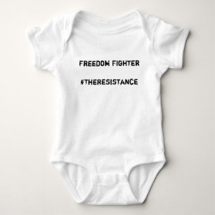 Freedom Fighter, #TheResistance Baby Bodysuit