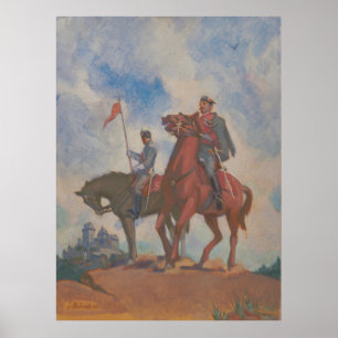 Freedom Fighters – Kulhanek Equestrian Painting Poster