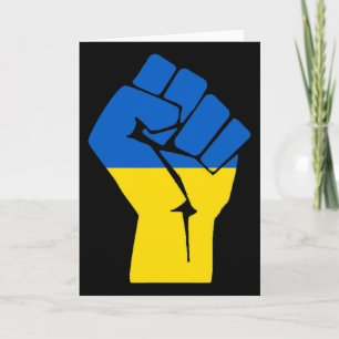 Freedom Fist Ukraine Card