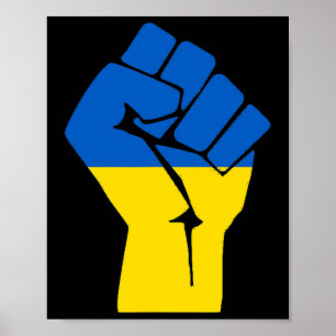 Freedom Fist Ukraine Poster